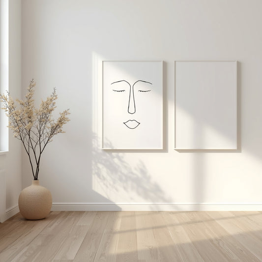 The Art of Simplicity – 1 Abstract Minimal Line Art Posters (Digital Bundle, PDF)